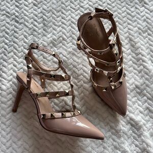 Mix No. 6 Studded Nude Heels